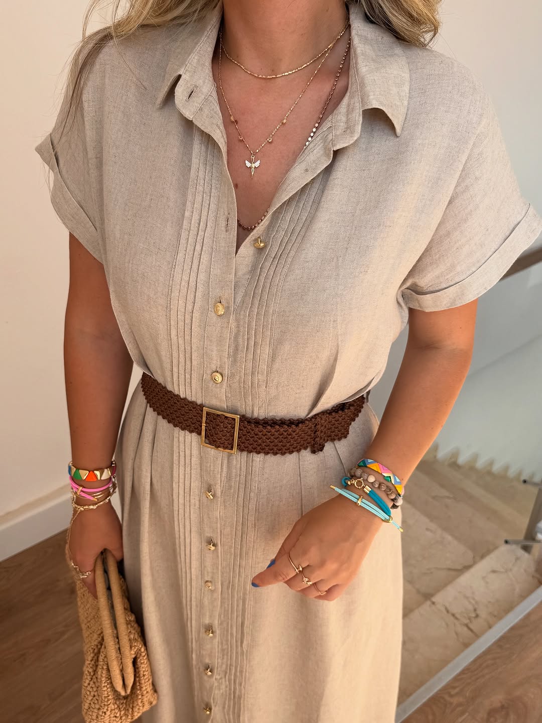 Belted Linen dress