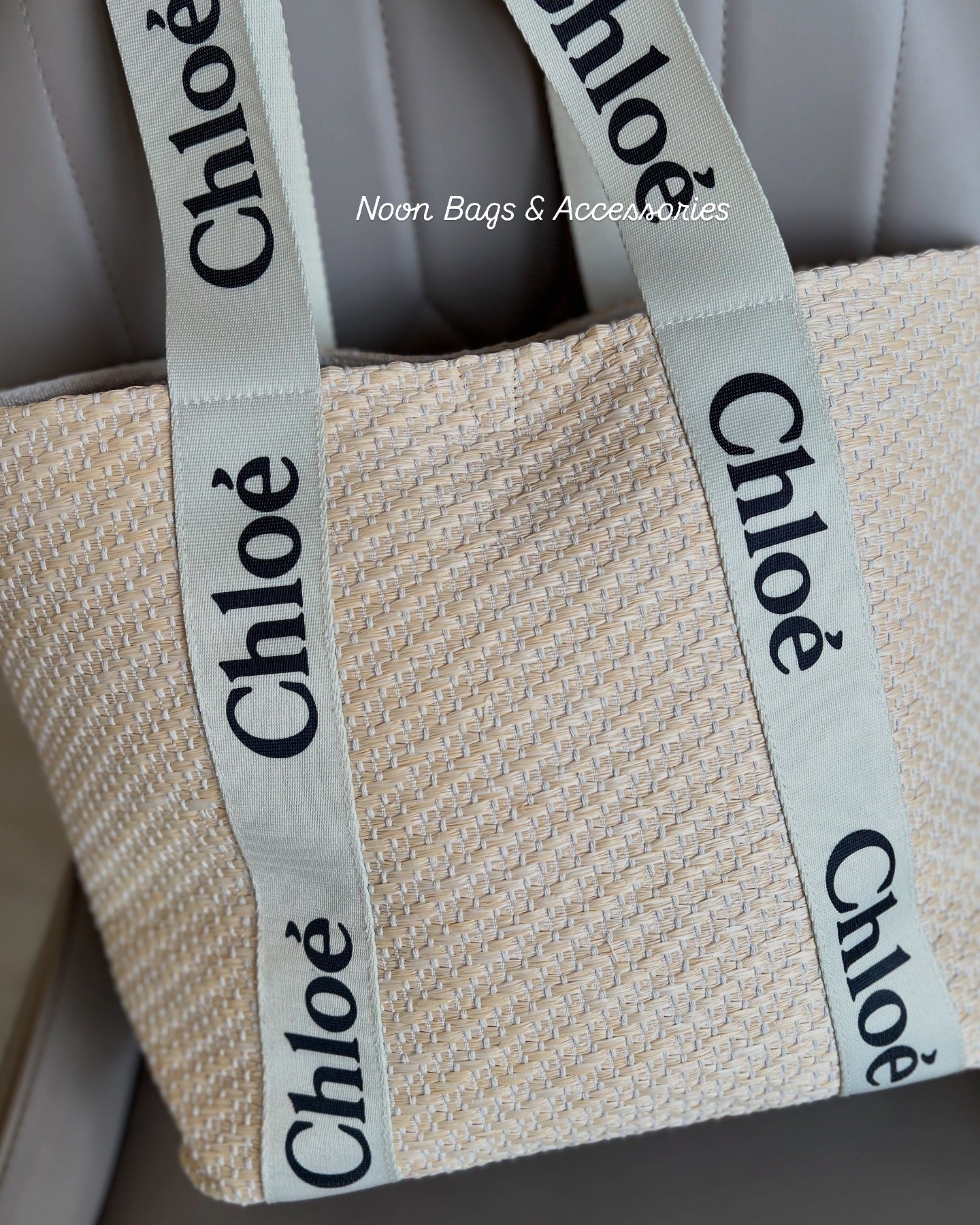 Chloé straw tote bag