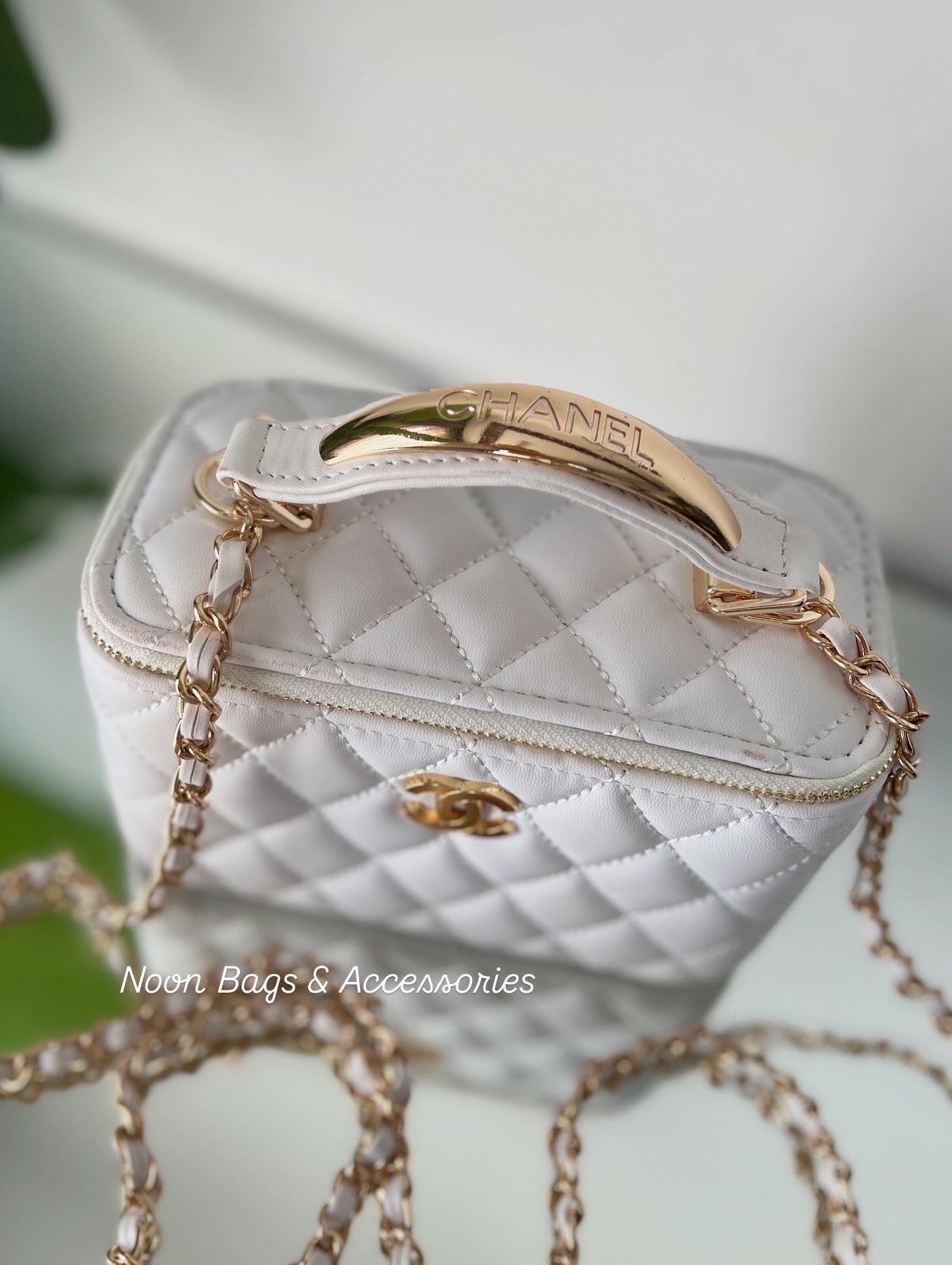 Chanel makeup bag