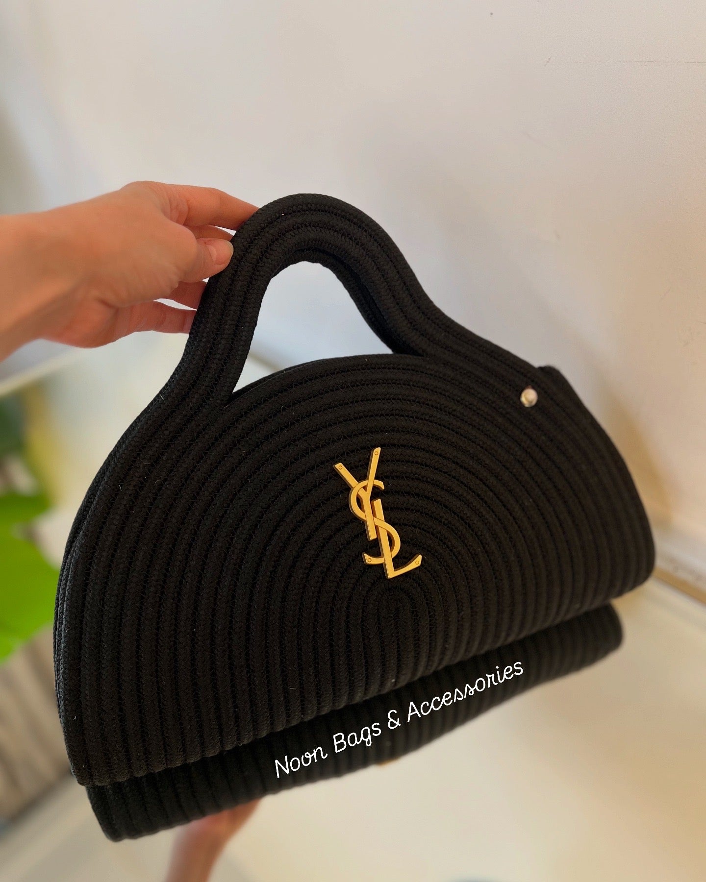 Ysl straw clutch