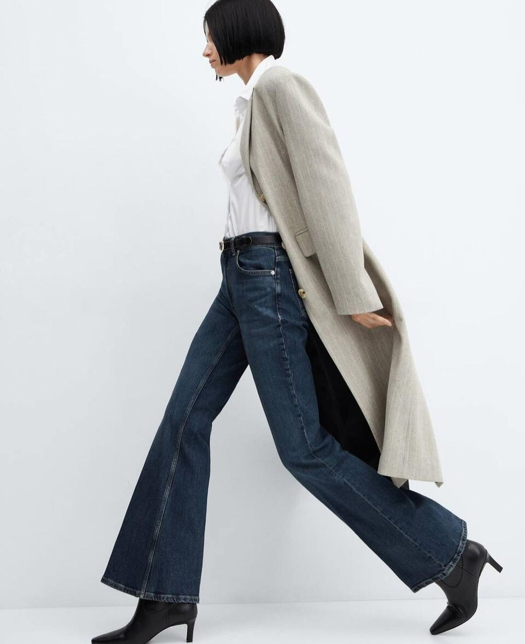 Bootcut mid rise stretch jeans