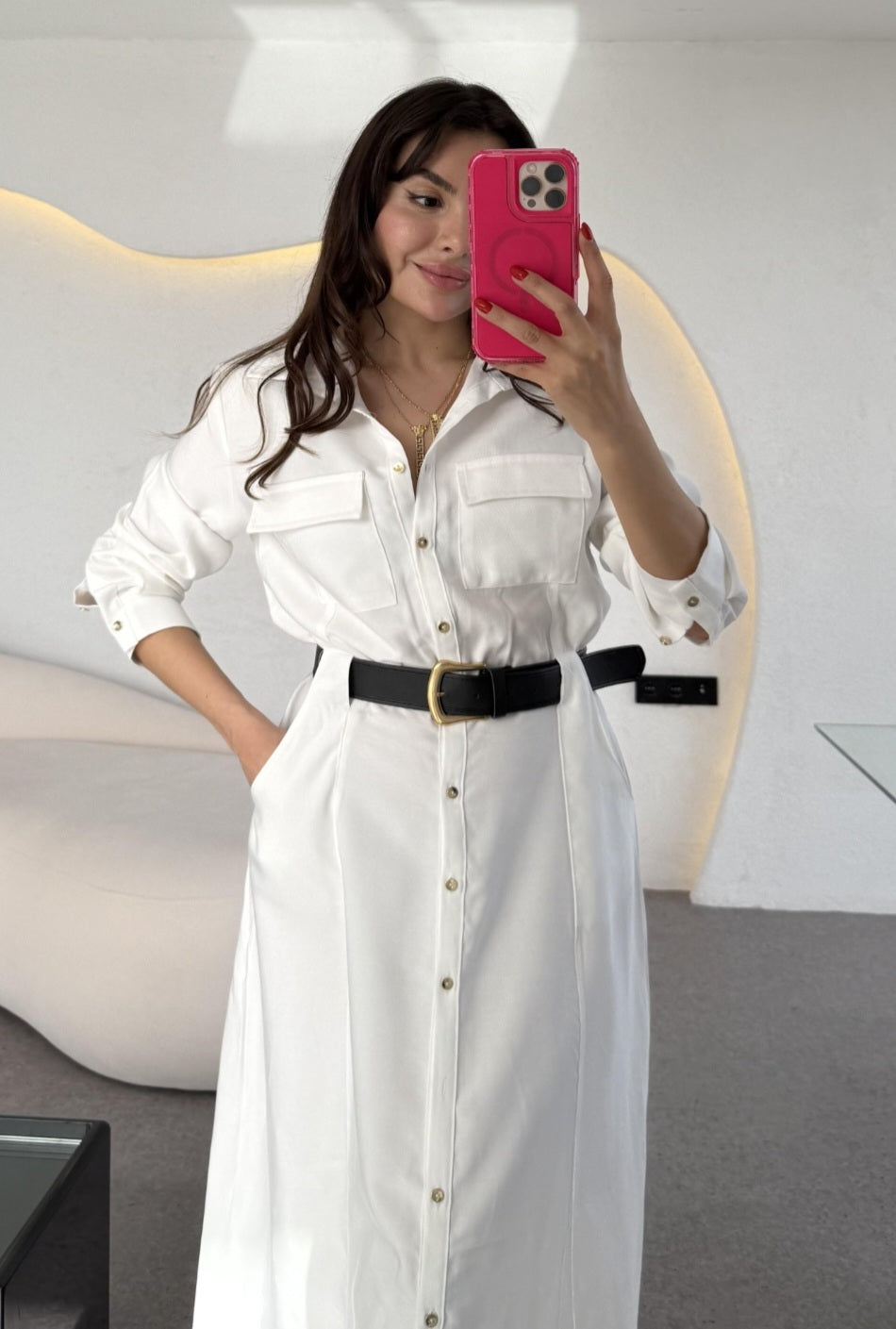Tencil belted dress