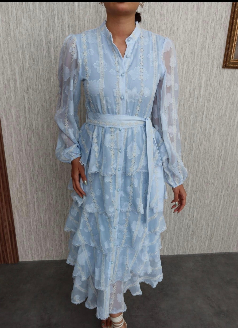 Midi layered dress
