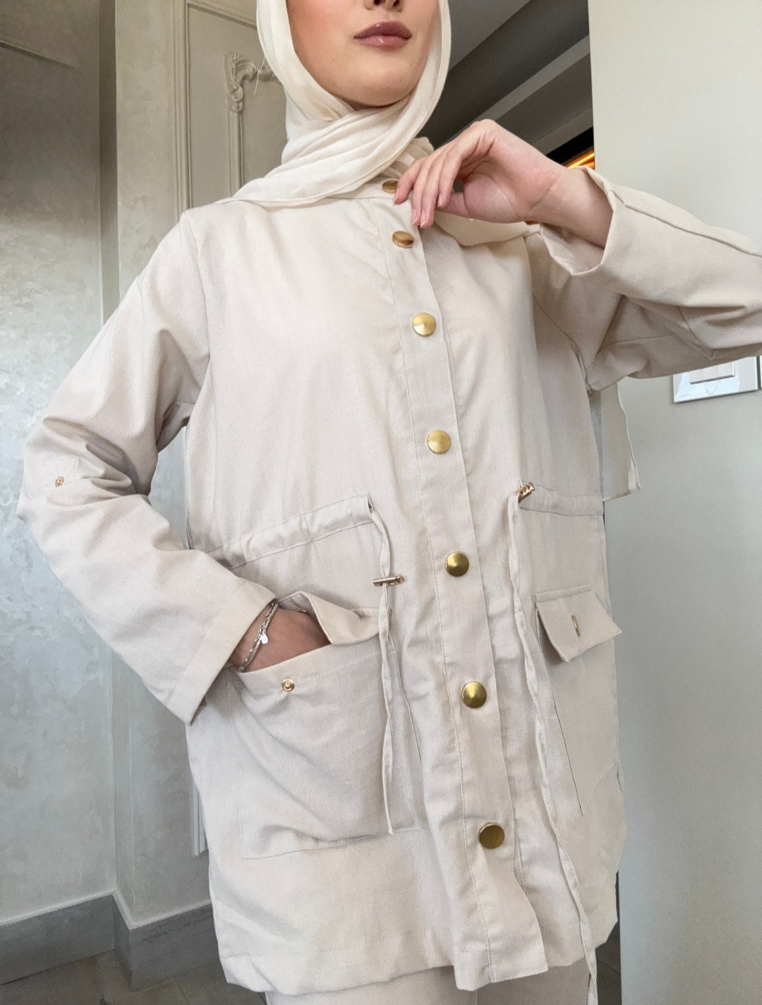 Linen canvas co-ord set