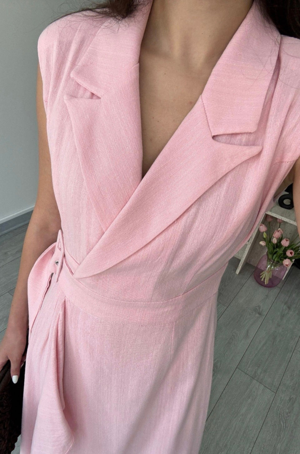 Linen Belted dress