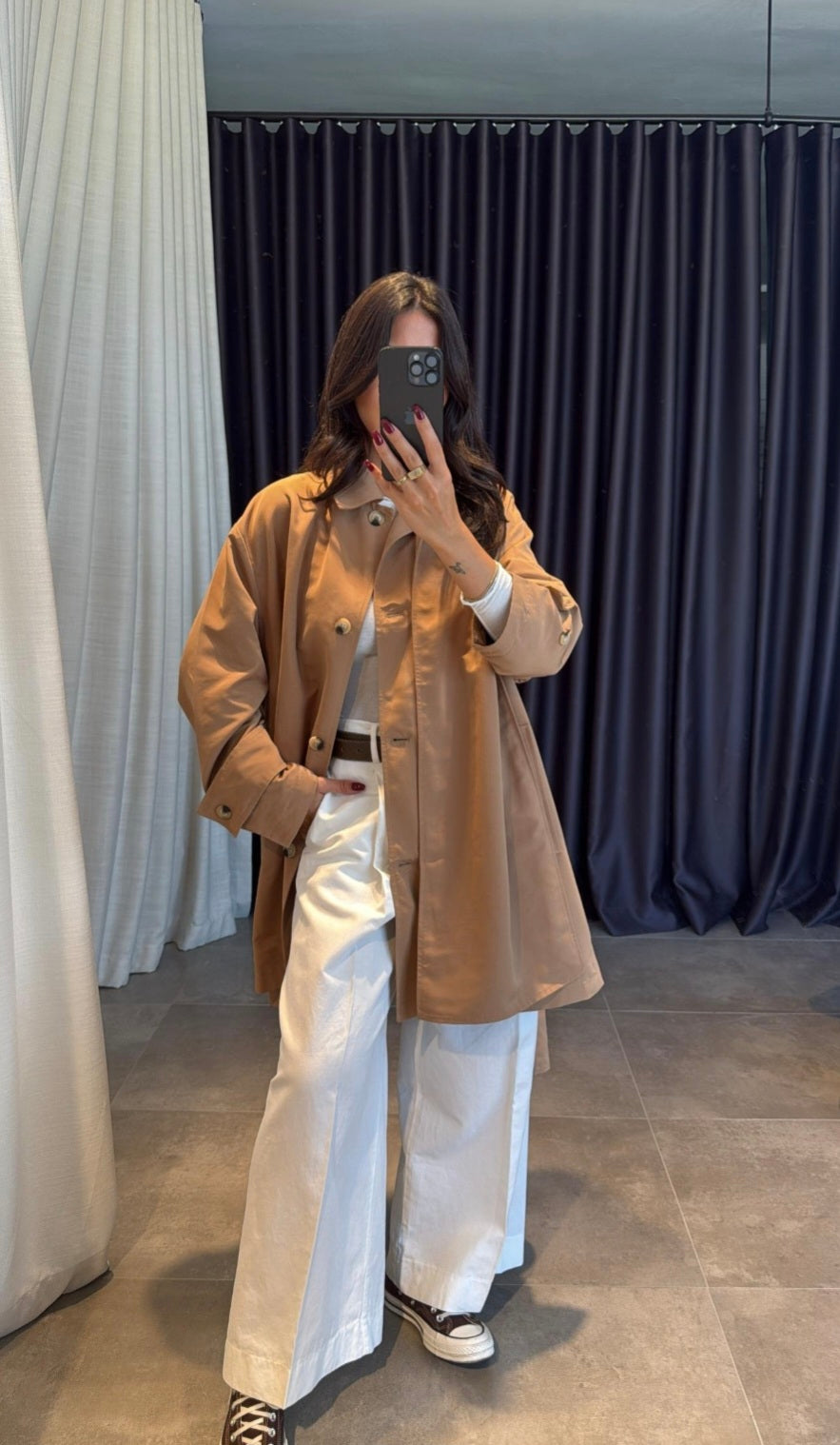 Massimo dutti trenchcoat with removable scarf