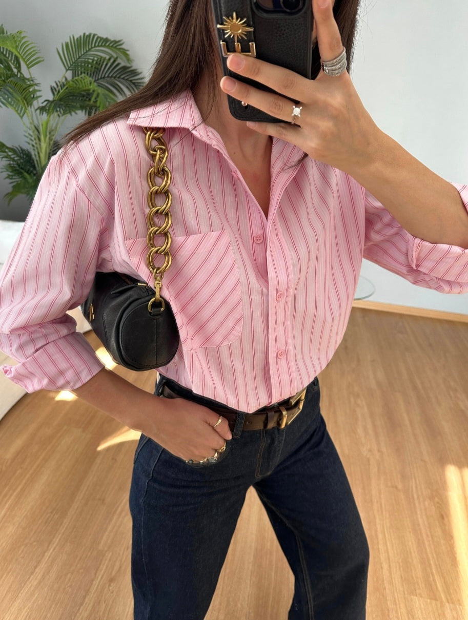 Striped Pink Shirt