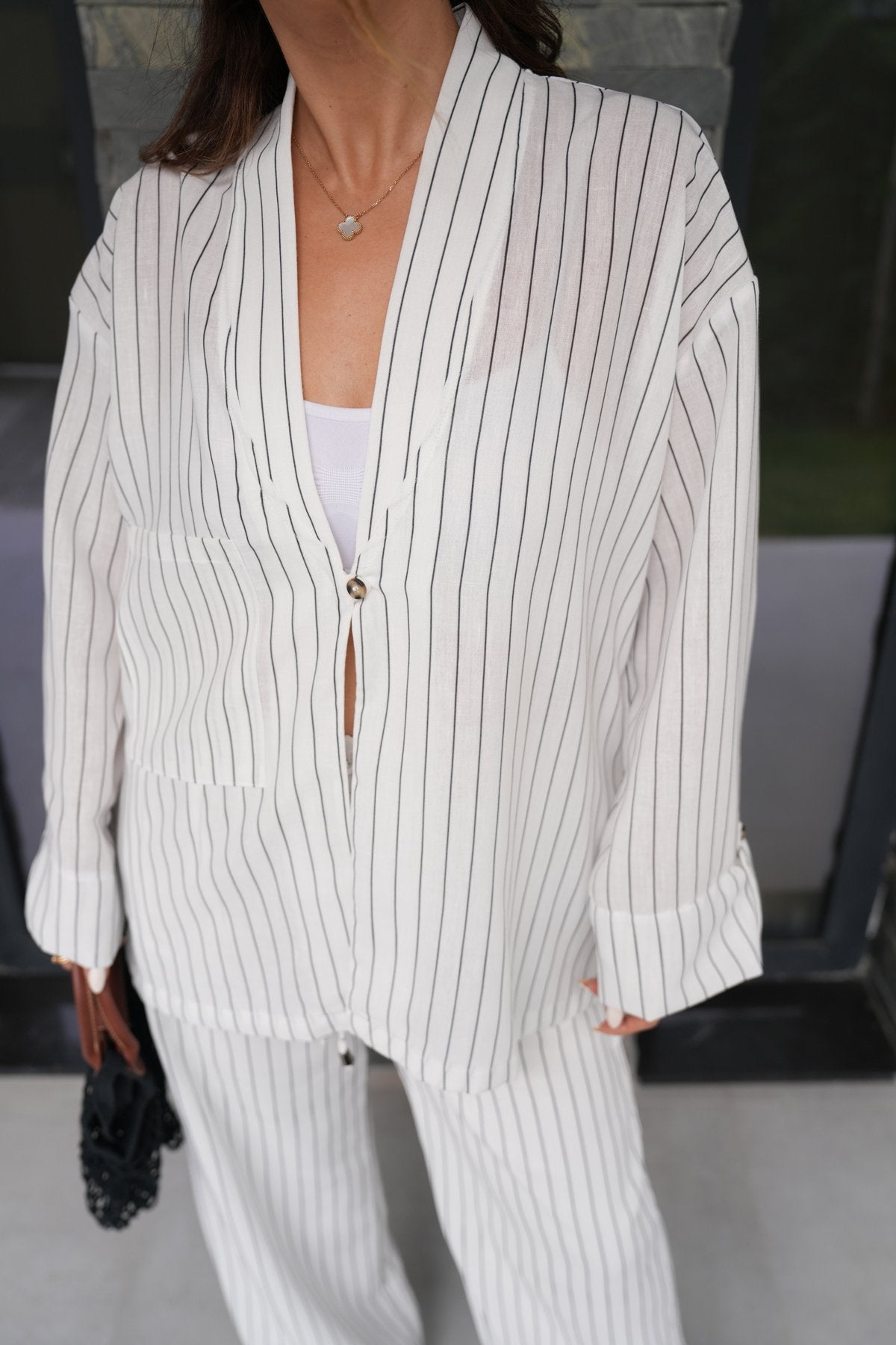 Striped boheme set