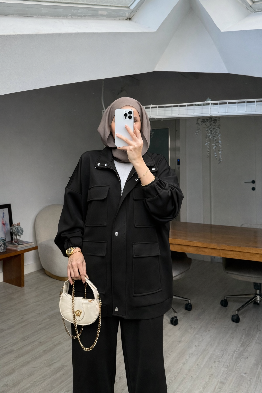 Mia Design Scuba oversized Set black