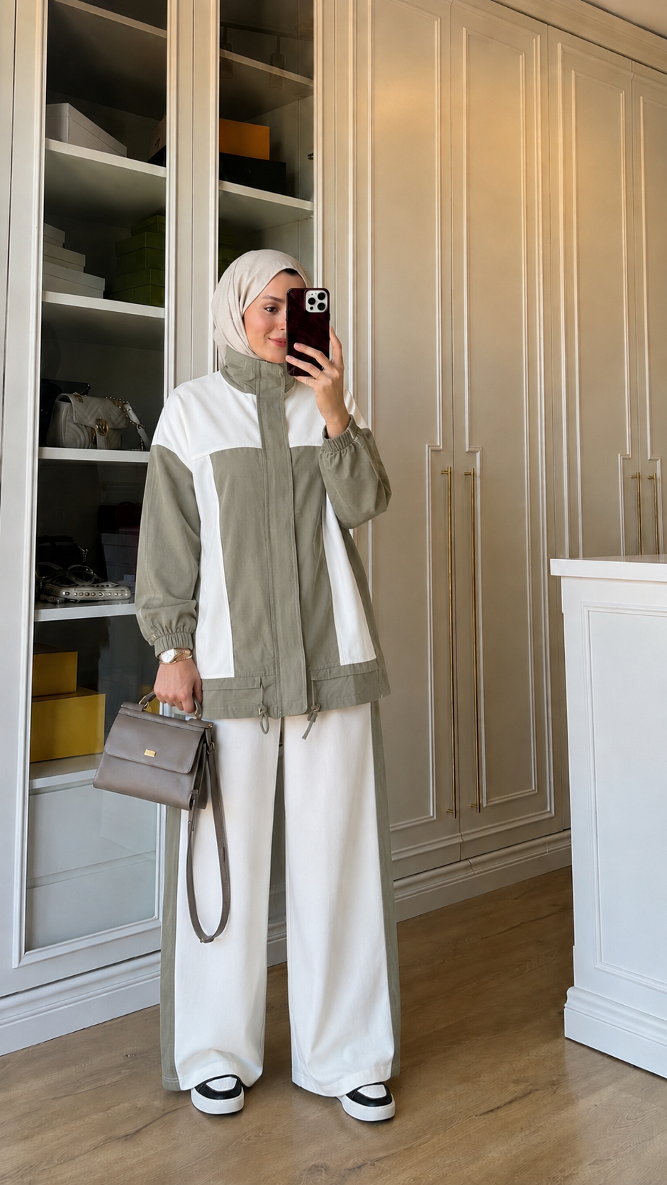 Oysho fabric tracksuit with Parachute Details