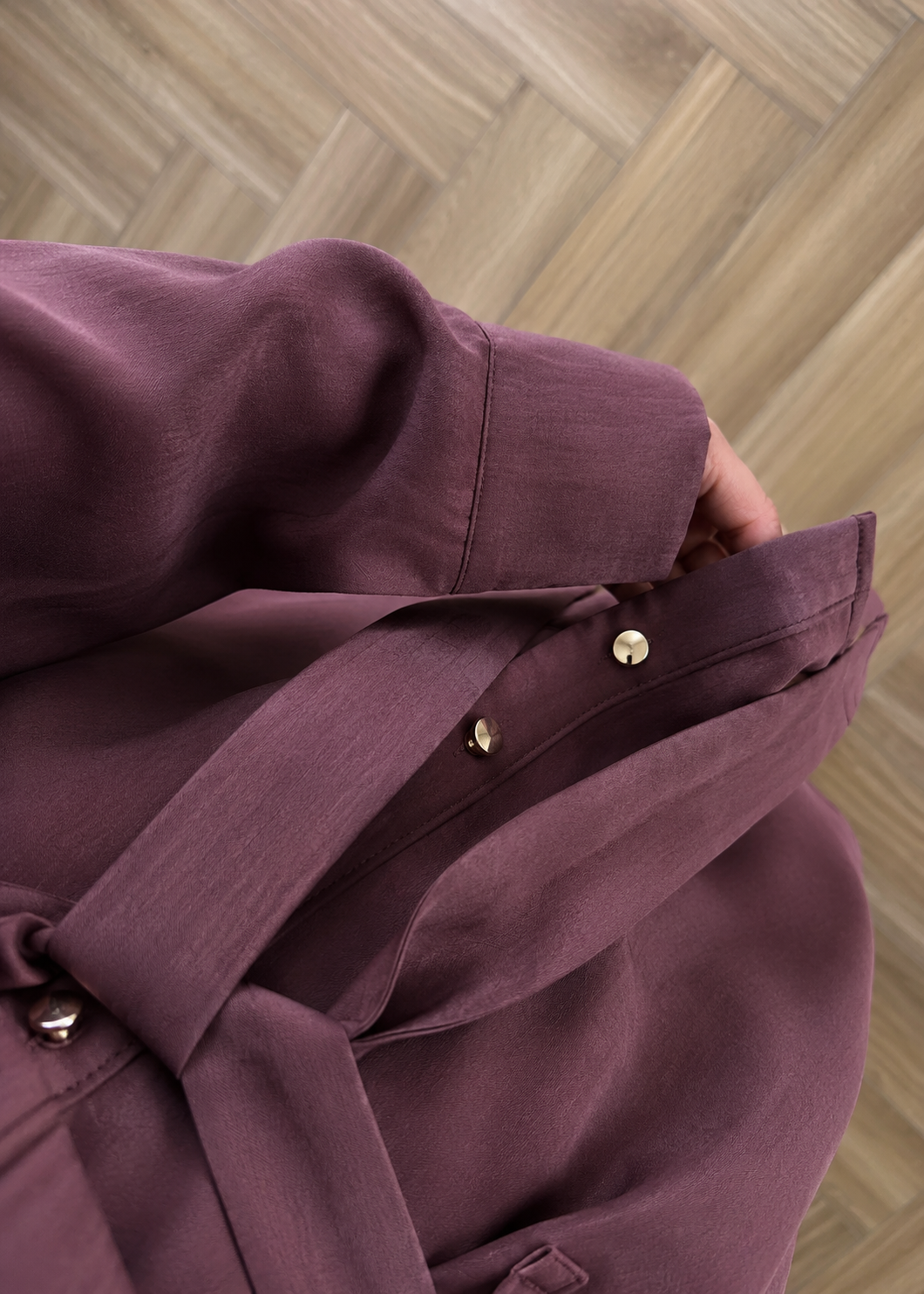 Paradox gold Buttons Tencel Set - burgundy
