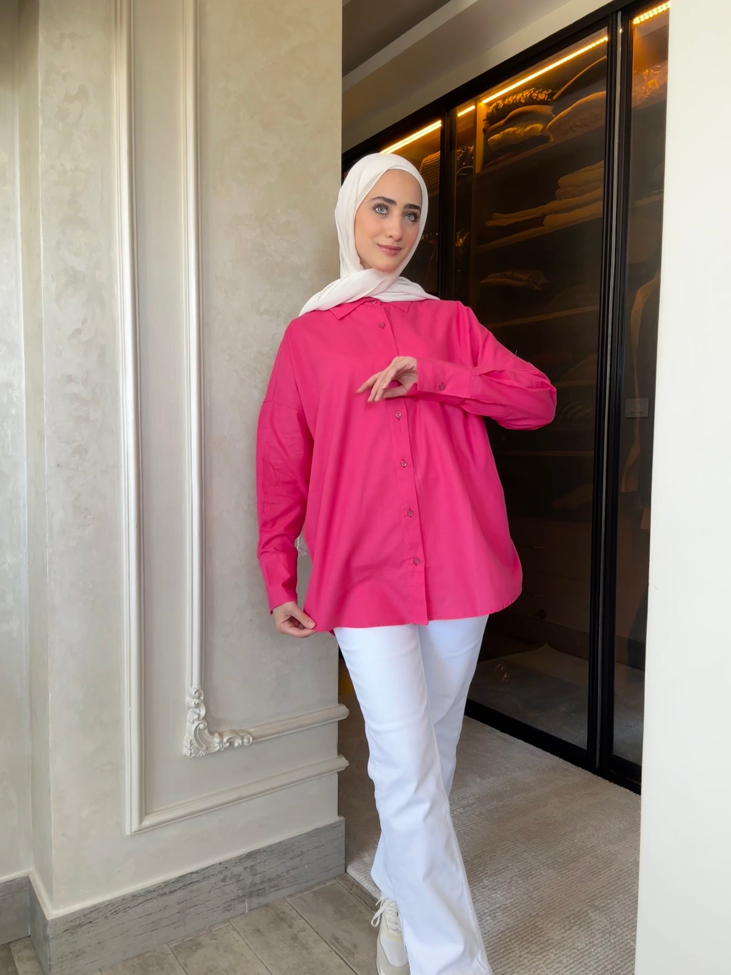 oversized linen shirt
