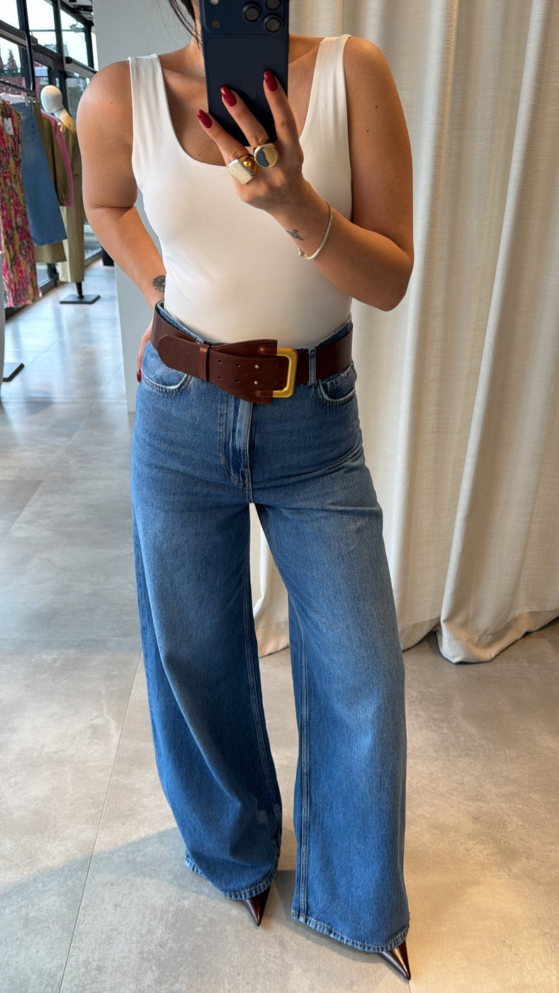 Zara premium wide leg jeans