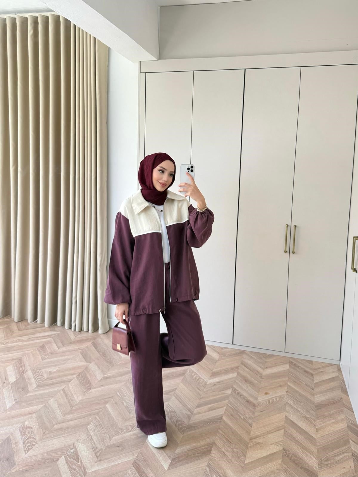 Contrast modal fabric tracksuit