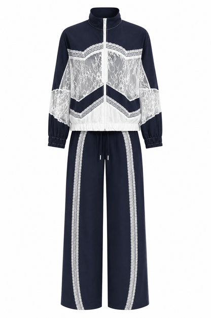 Onse Lace Trimmed Designer Parachute Suit ( 27th August )