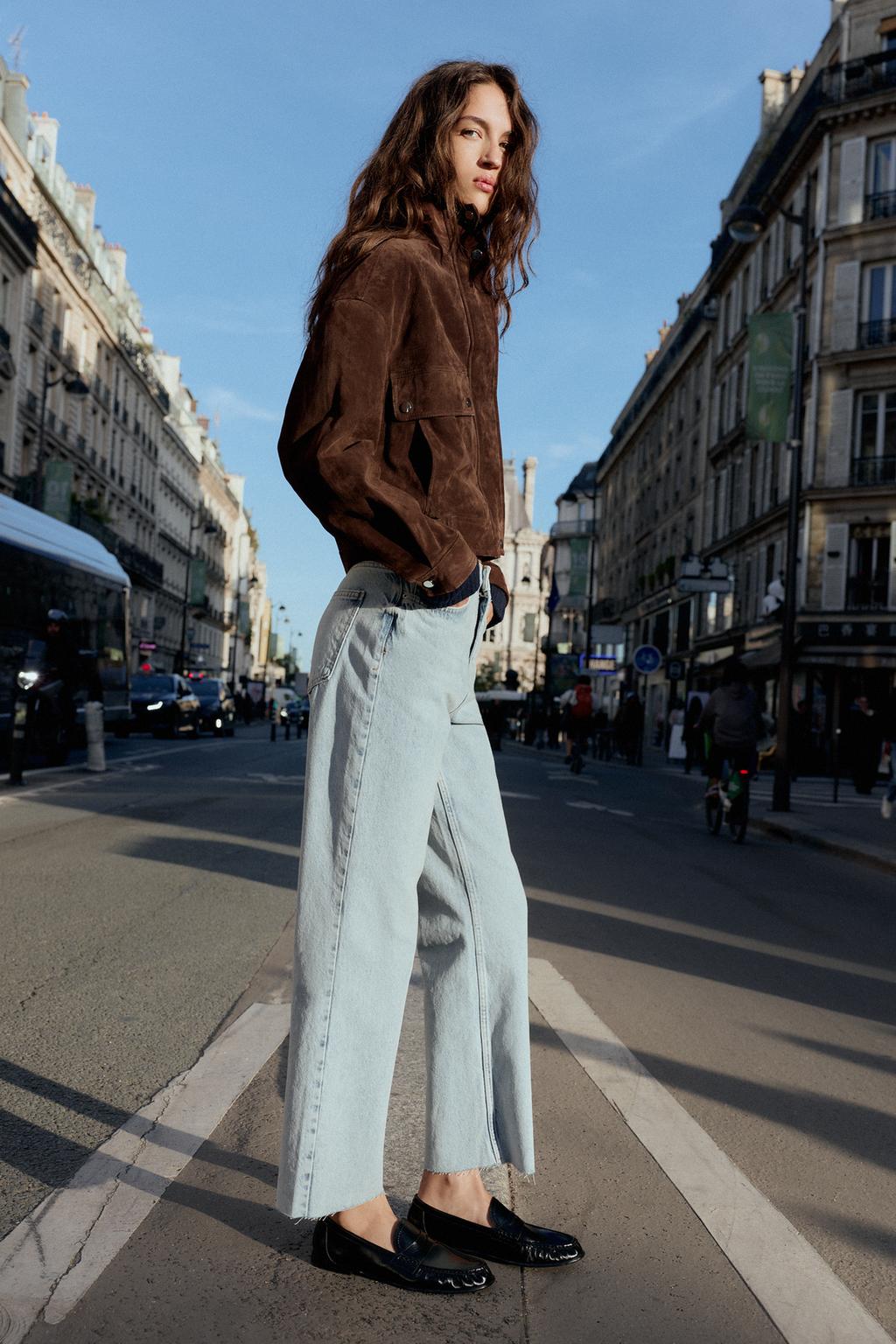 Zara straight leg , High rise, ankle jeans
