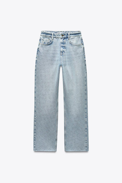 Zara straight leg , High rise, ankle jeans