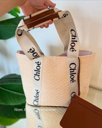 Chloé straw tote bag