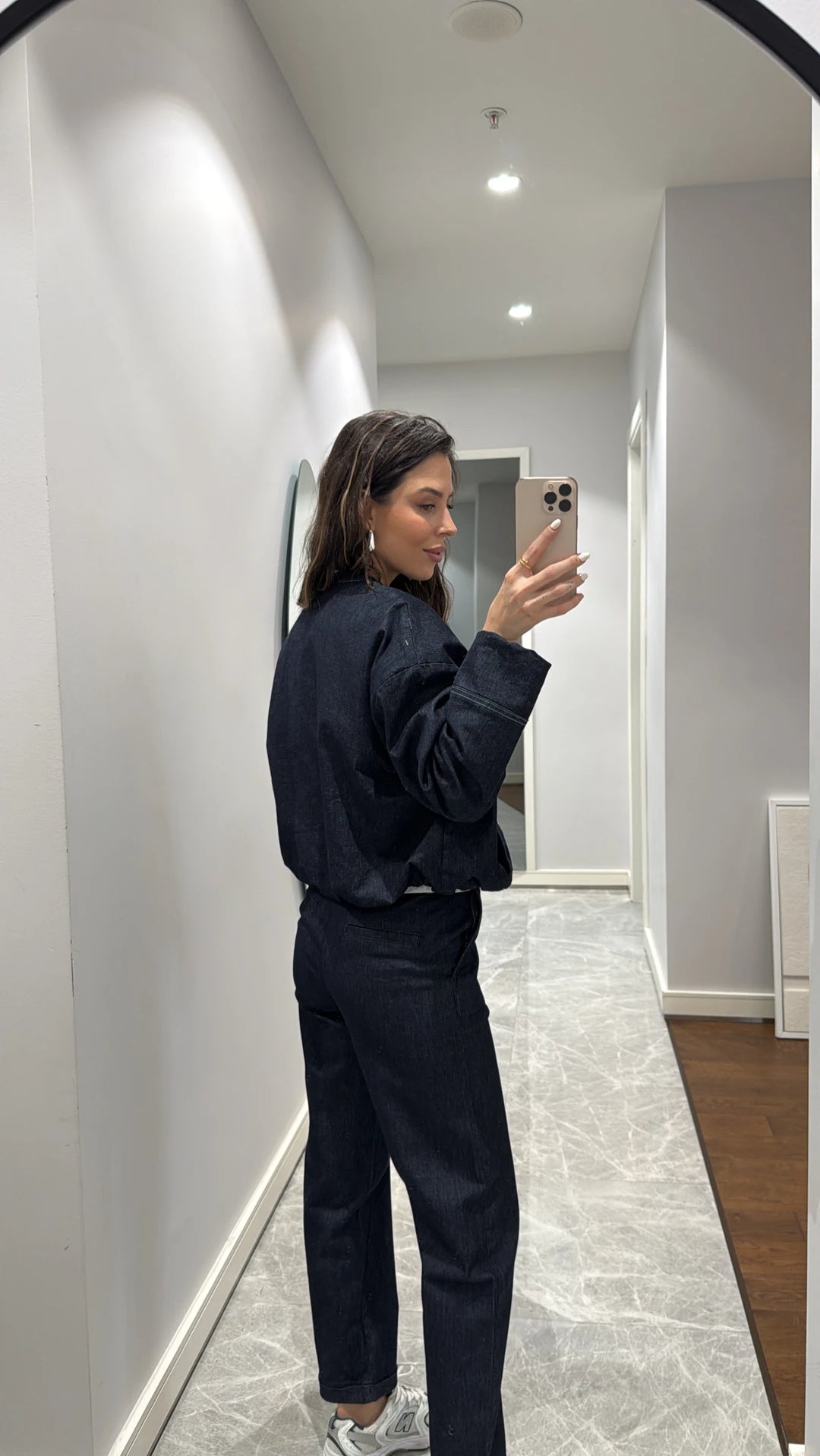 Bomber jeans jacket Co-ord set