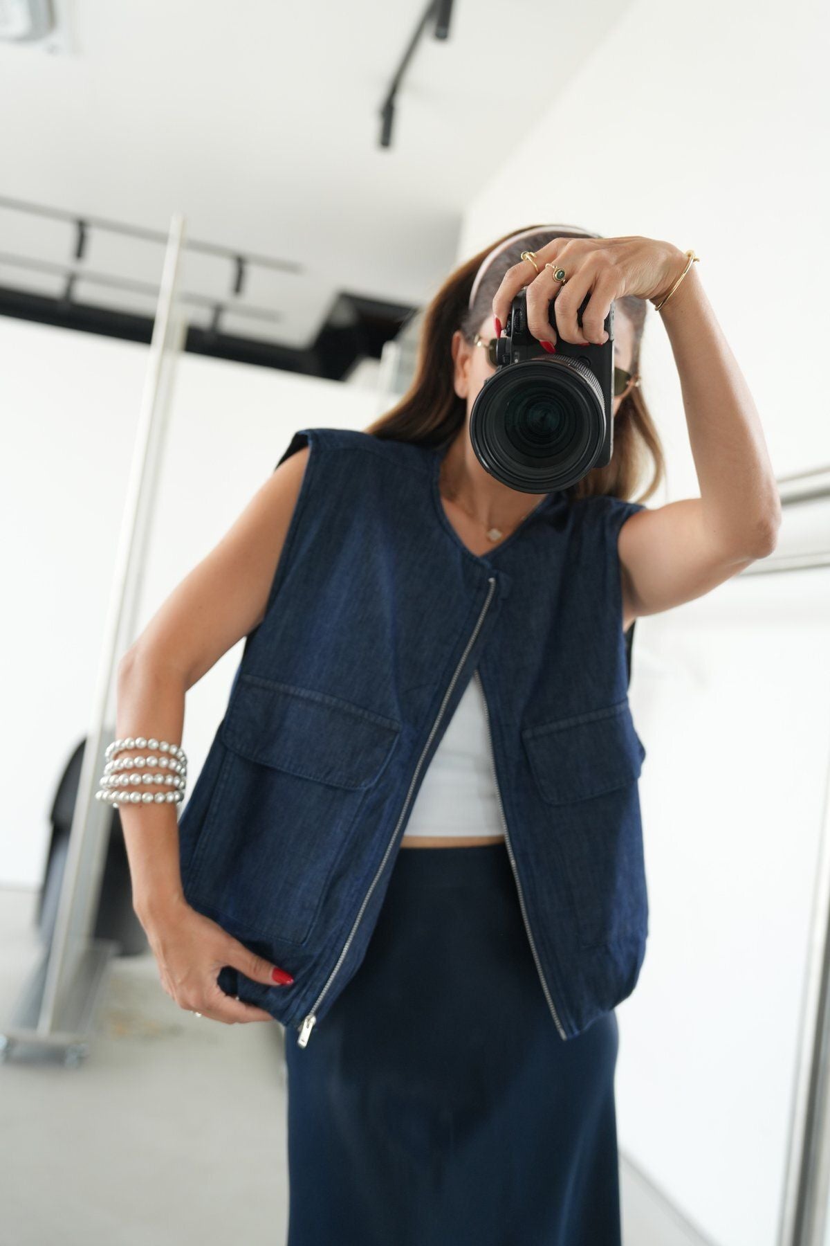 Tencel jeans vest
