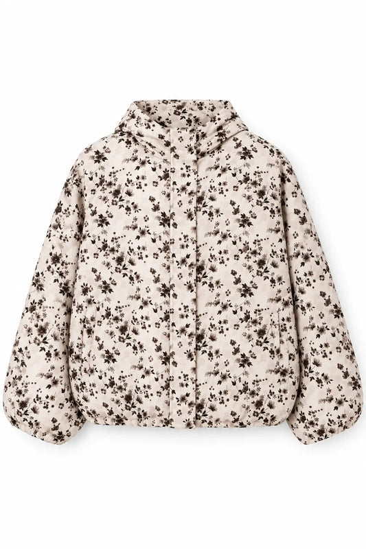 Wildflowers Hooded Jacket - off white