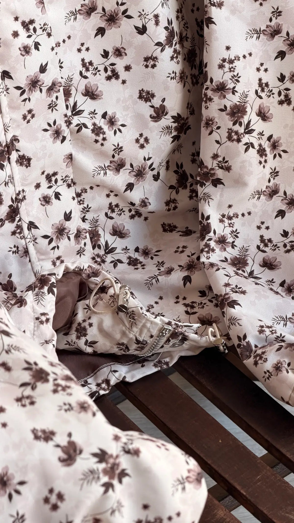 Wildflowers Hooded Jacket - off white