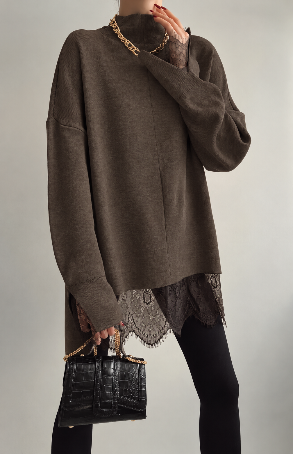 Lace Detail Knitwear