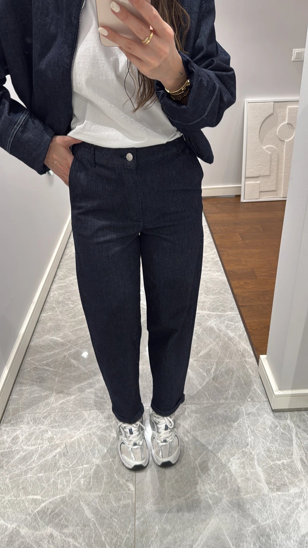 Bomber jeans jacket Co-ord set