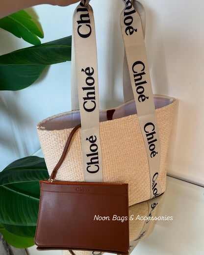 Chloé straw tote bag