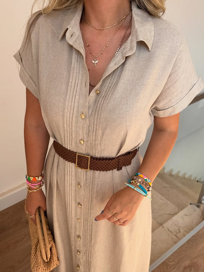 Belted Linen dress