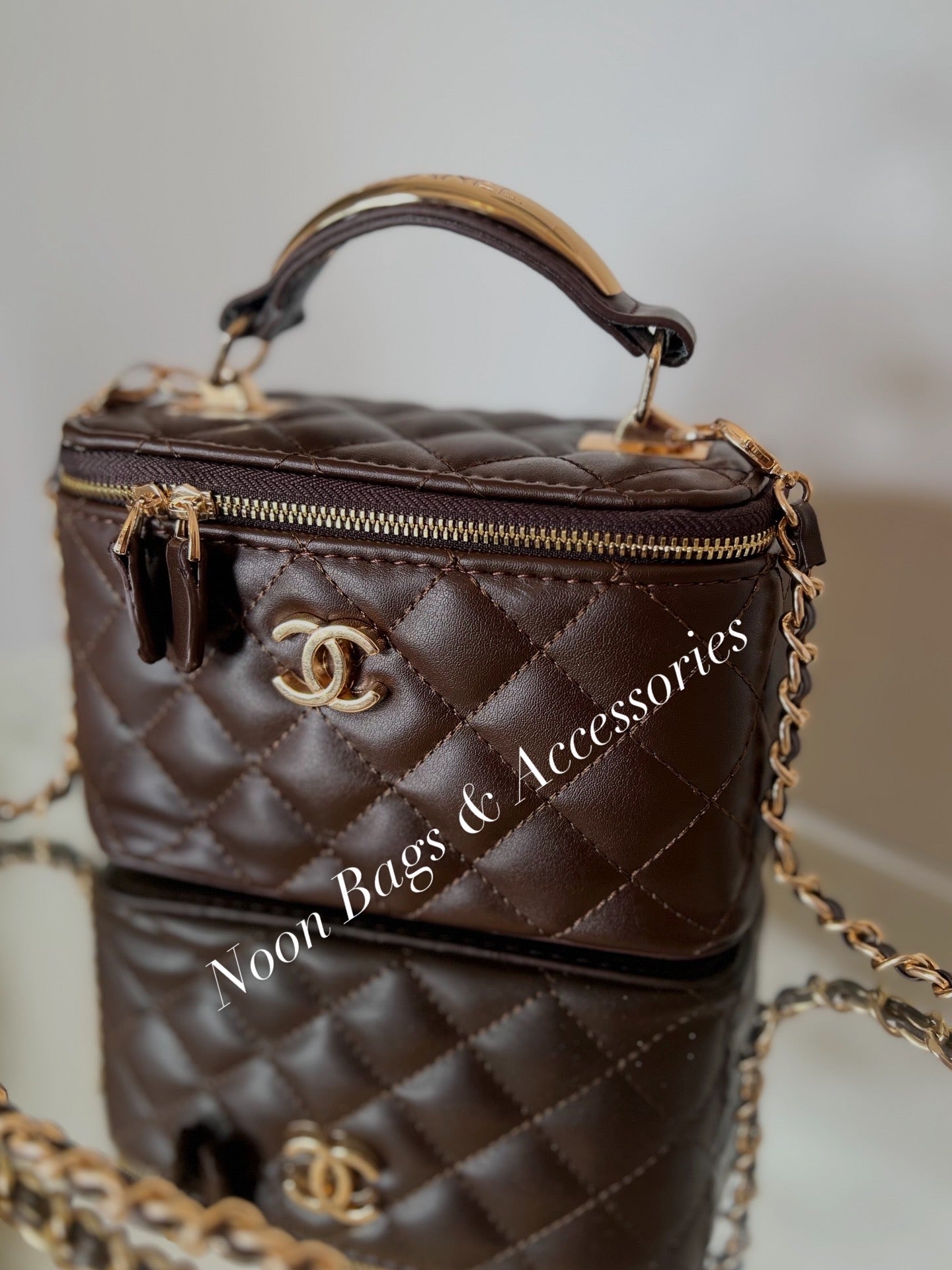 Chanel makeup bag