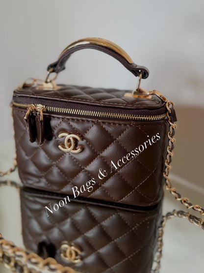 Chanel makeup bag