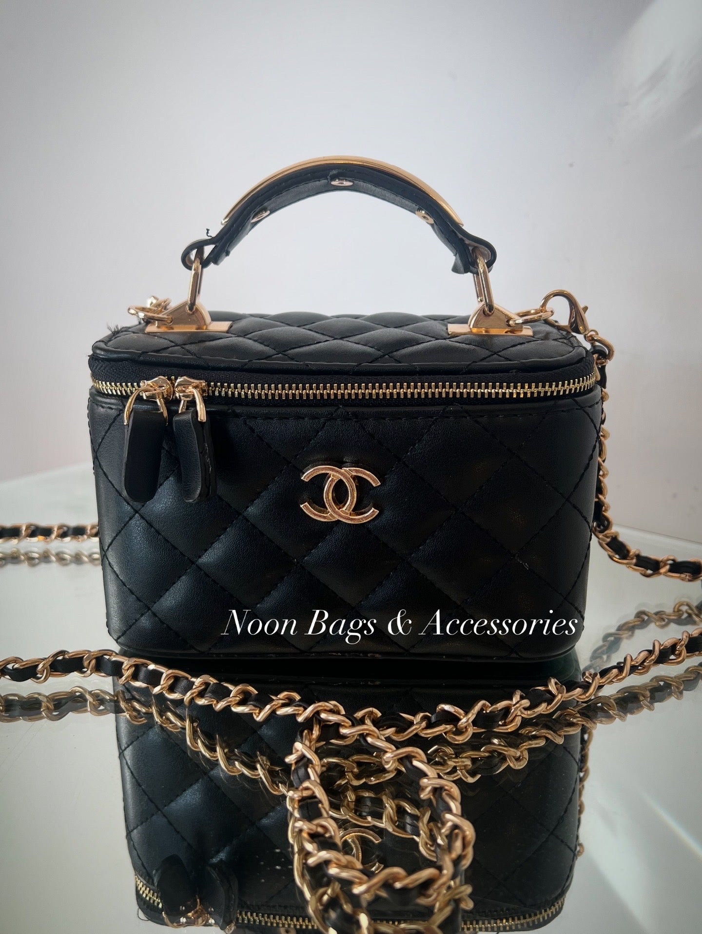 Chanel makeup bag