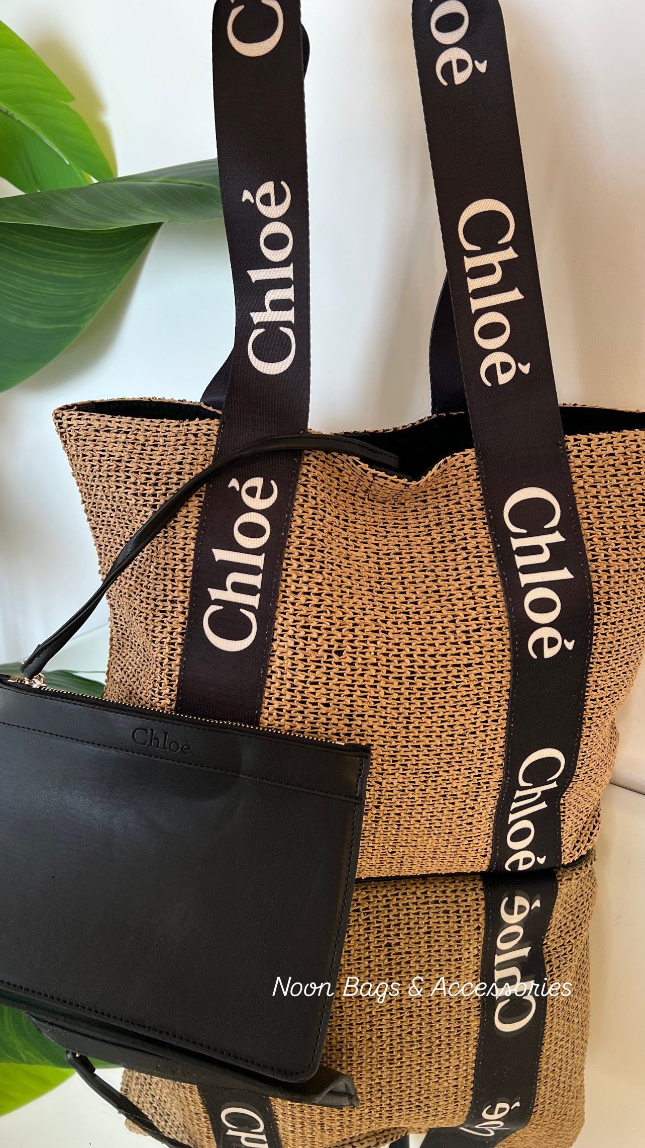 Chloé straw tote bag