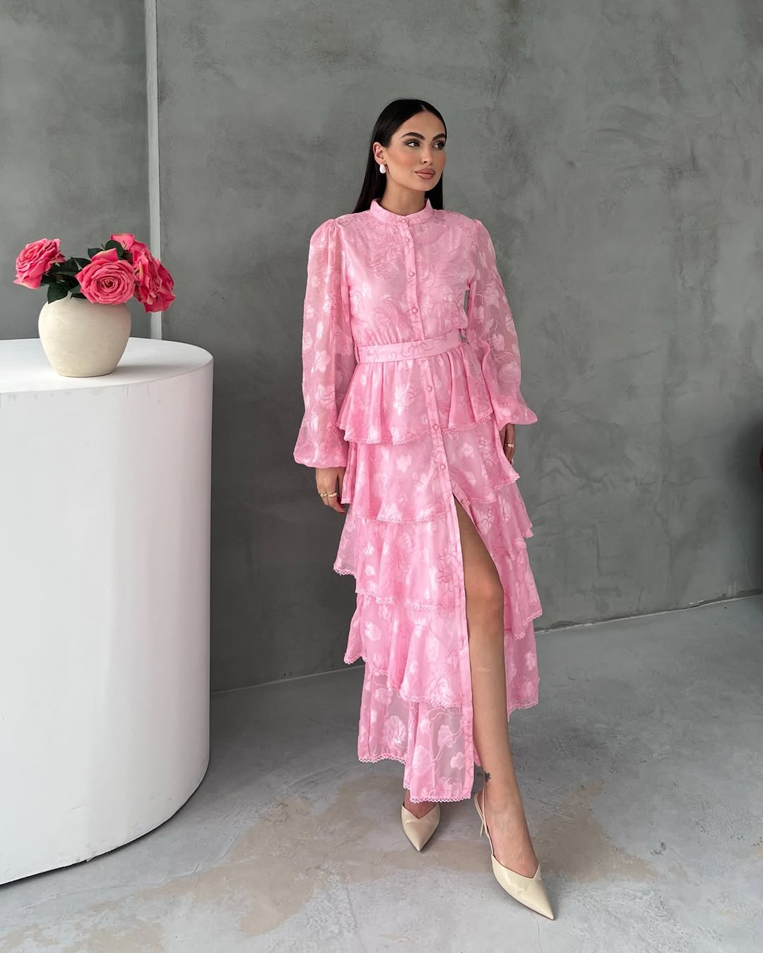 Midi layered dress