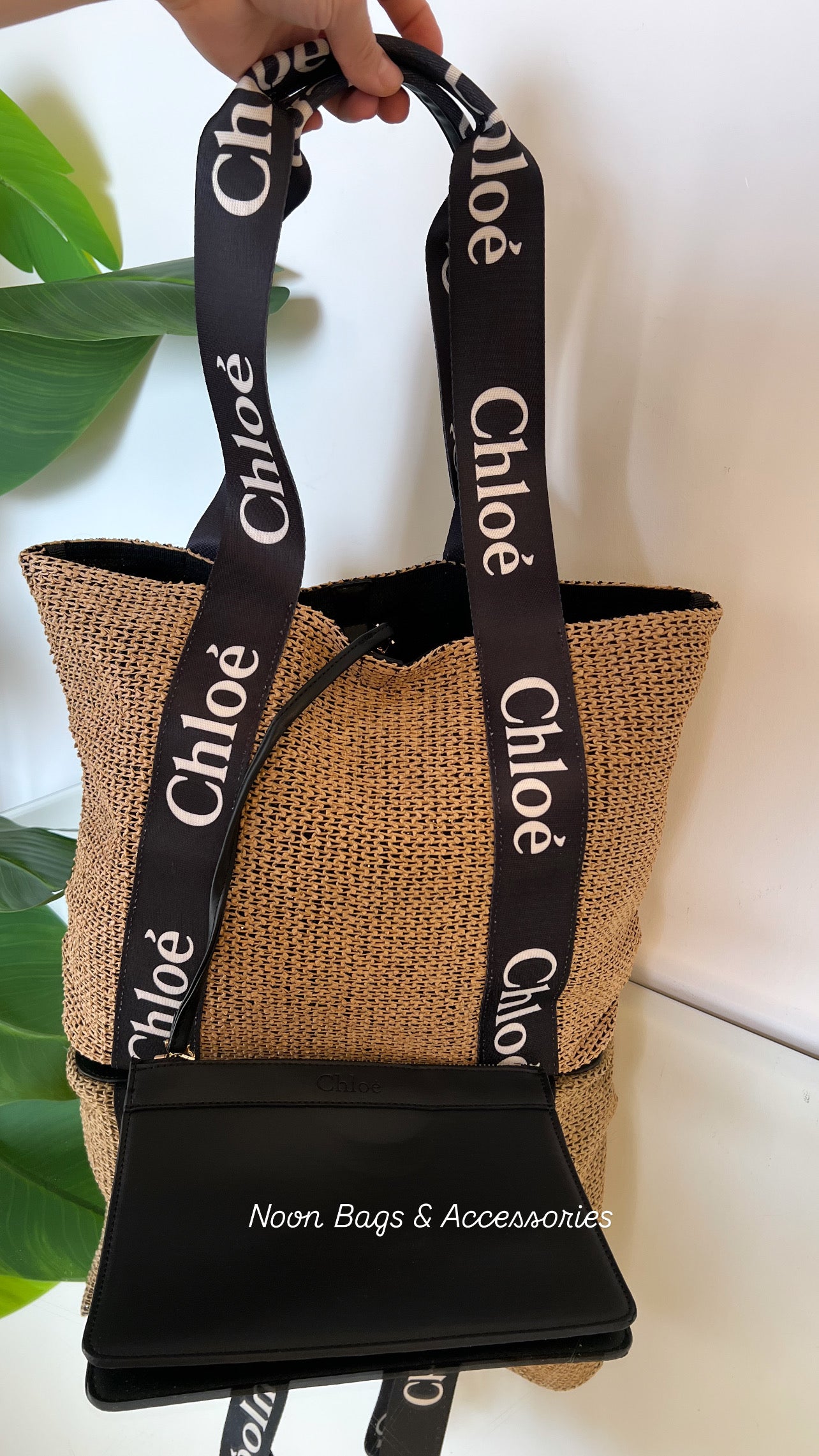 Chloé straw tote bag
