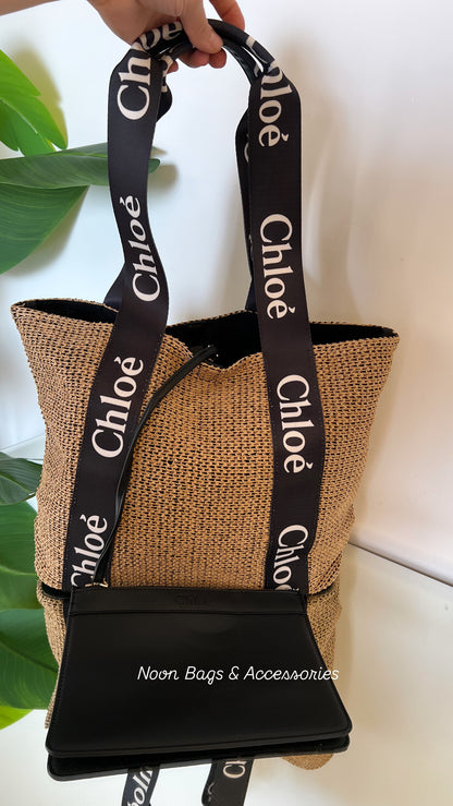 Chloé straw tote bag