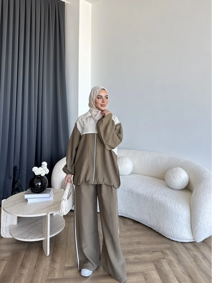 Contrast modal fabric tracksuit