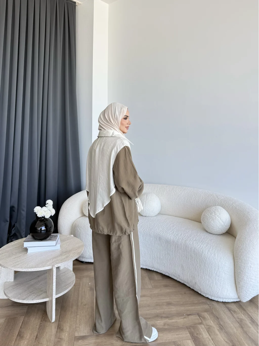 Contrast modal fabric tracksuit