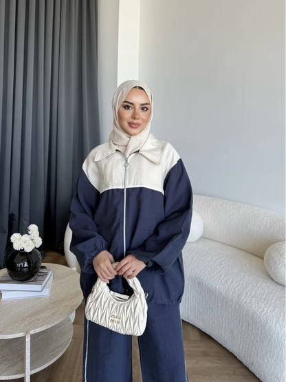 Contrast modal fabric tracksuit