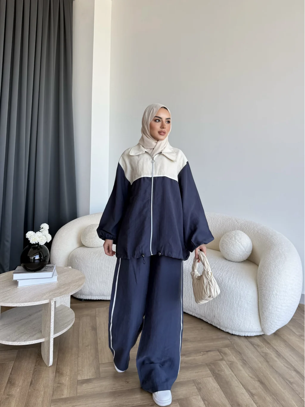 Contrast modal fabric tracksuit