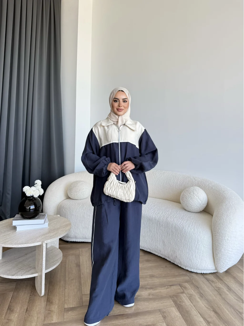 Contrast modal fabric tracksuit