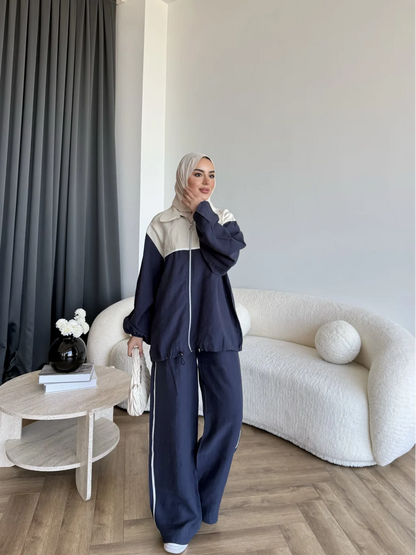 Contrast modal fabric tracksuit