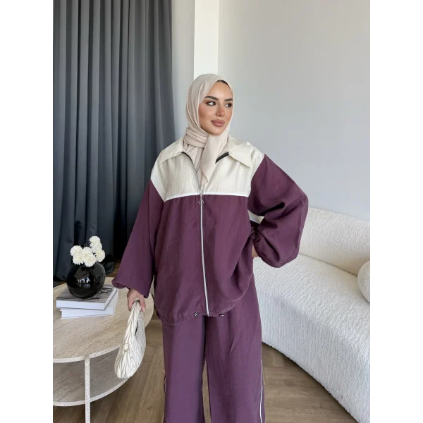 Contrast modal fabric tracksuit