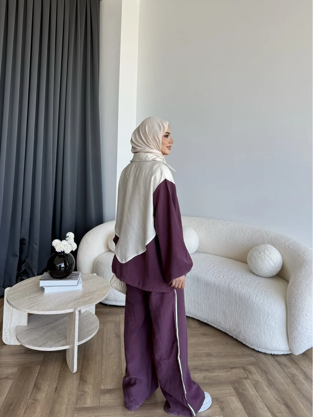 Contrast modal fabric tracksuit