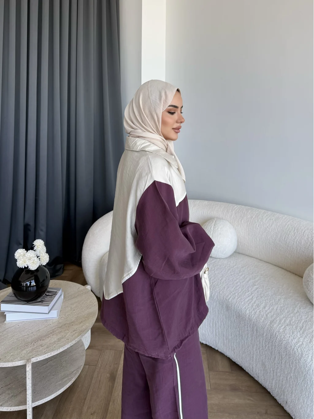 Contrast modal fabric tracksuit