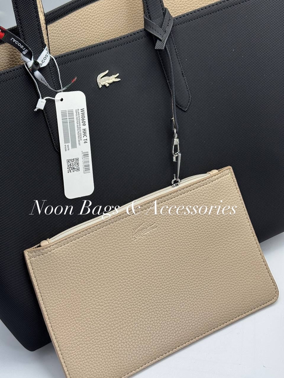 Lacoste double sided tote bag