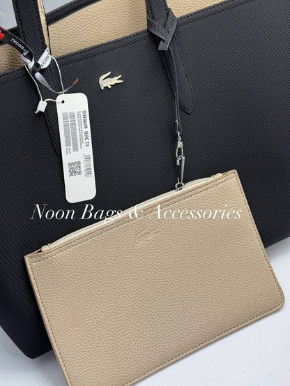 Lacoste double sided tote bag
