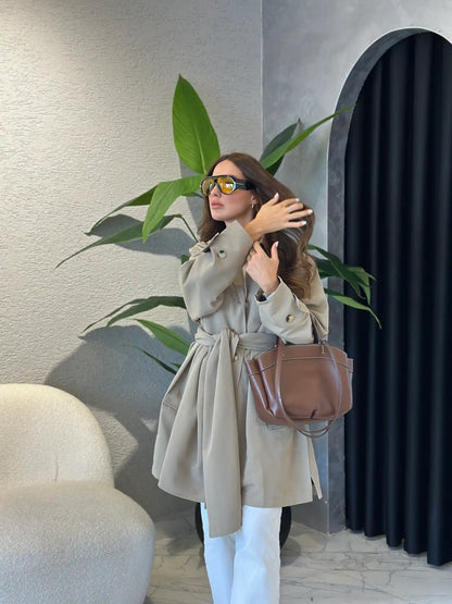 Massimo dutti trenchcoat with removable scarf