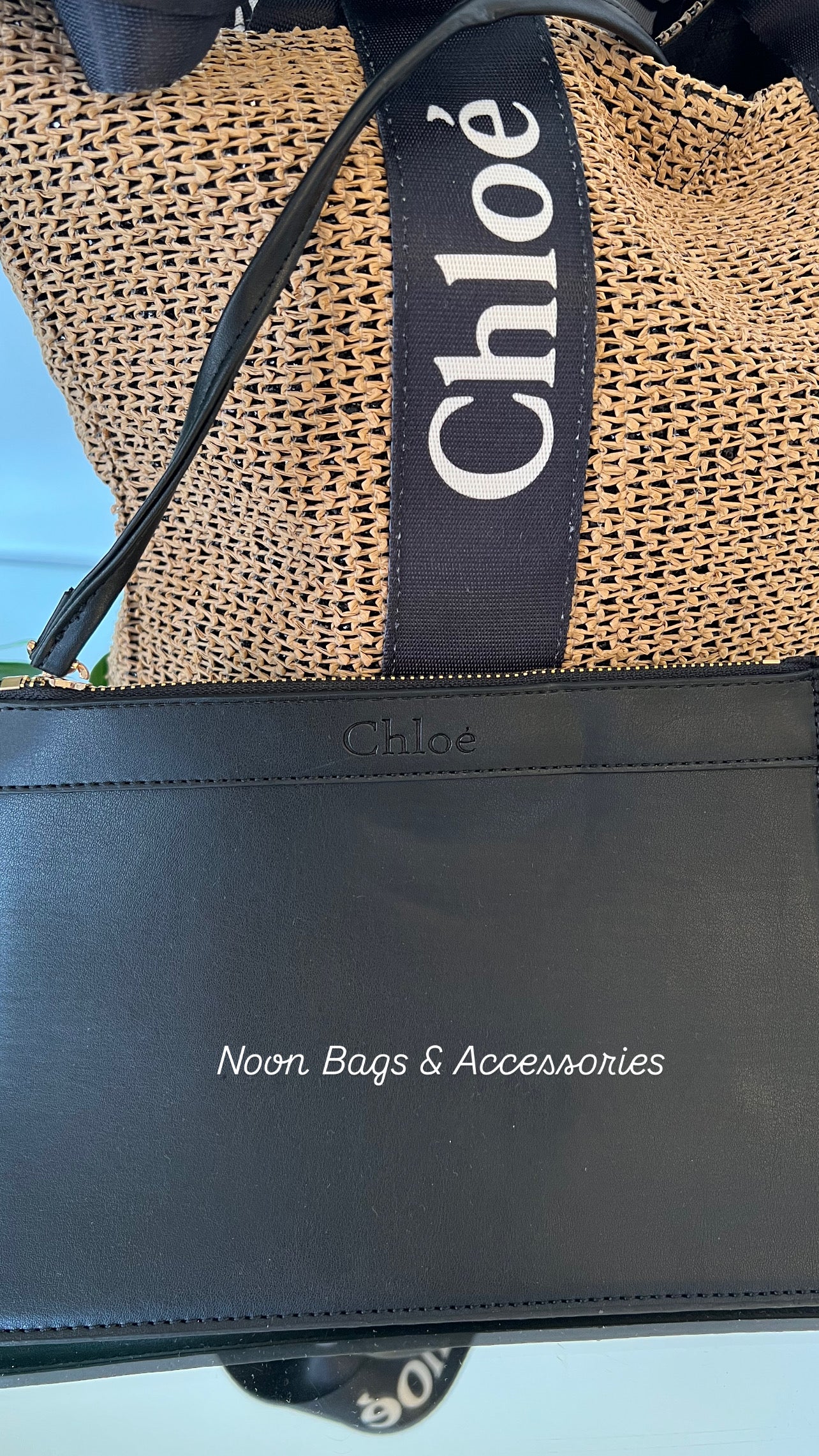 Chloé straw tote bag